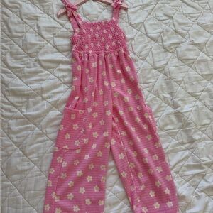 Girls Flower Romper